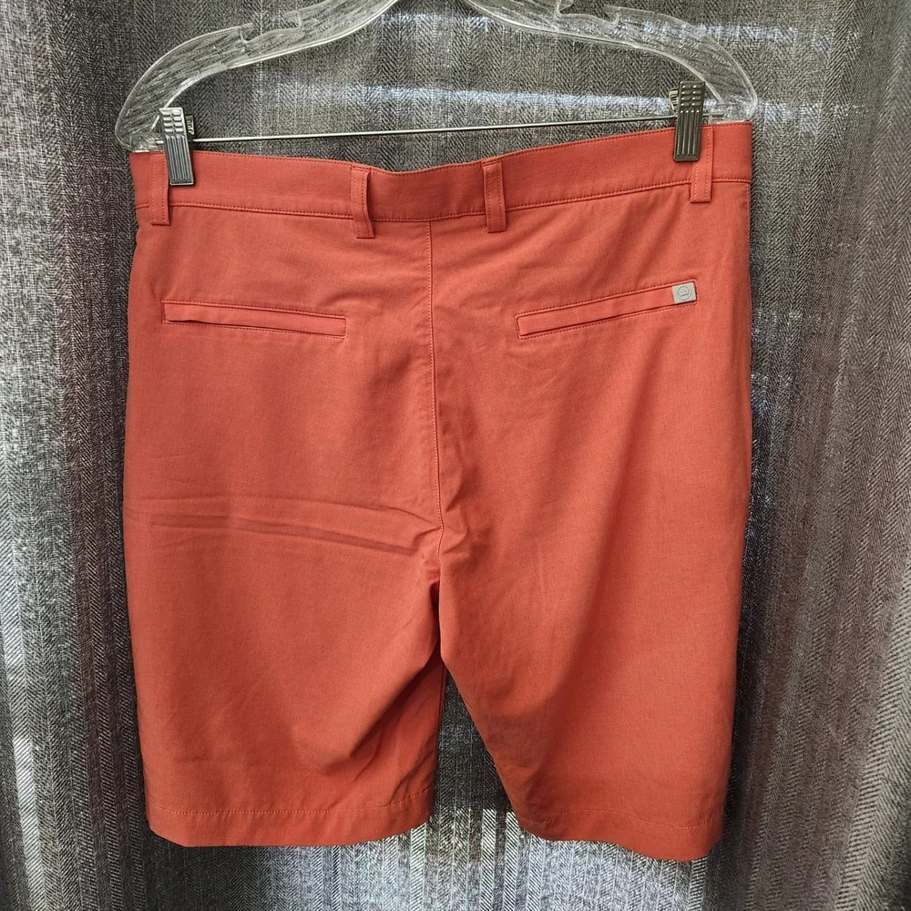 Peter Millar Golf Shorts Mens 32 Performance Luxury Sport Salmon Orange MF23EP01